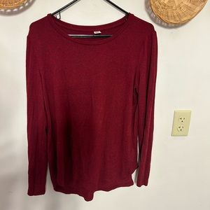 Red long sleeve stretchy shirt from Old Navy never worn